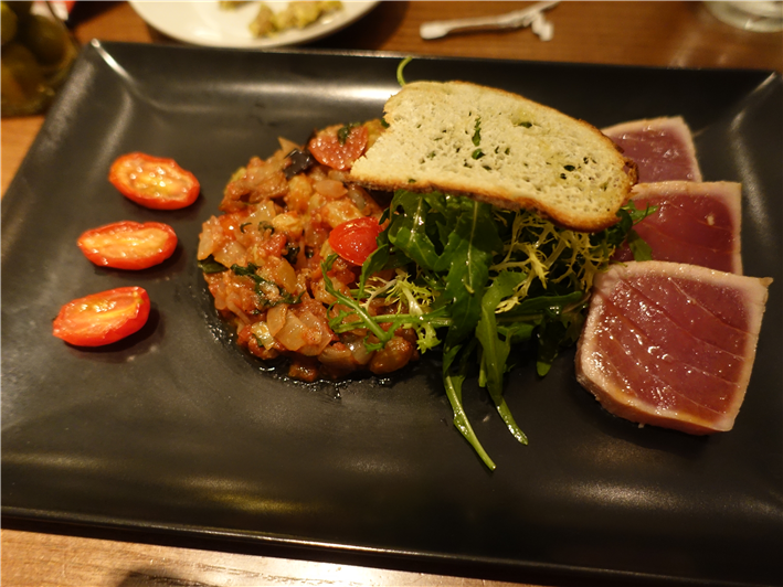 tuna with caponata